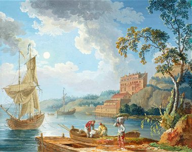 Jacob Philipp Hackert, Vue de Marieberg, 1768