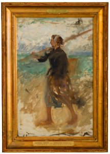 A Fishergirl from the North of France. Study (August Hagborg) - Nationalmuseum - 18865