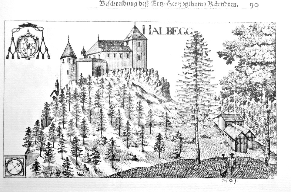 Halbegg Alt-Albeck Valvasor-Stich 1688