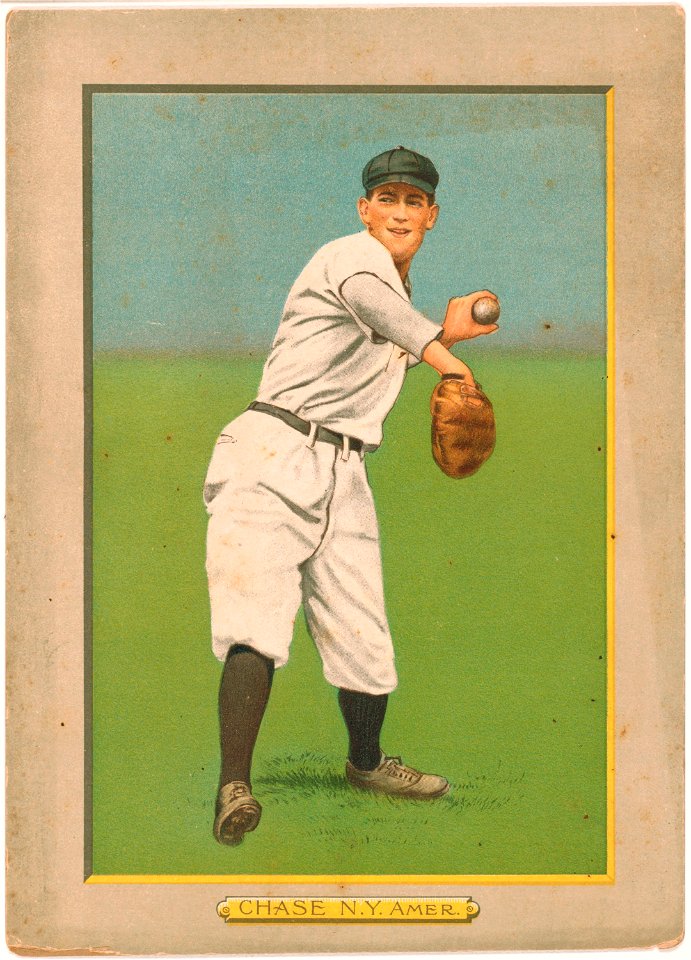 Hal Chase, New York Highlanders, baseball card portrait LCCN2007685683
