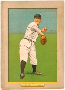 Hal Chase, New York Highlanders, baseball card portrait LCCN2007685683