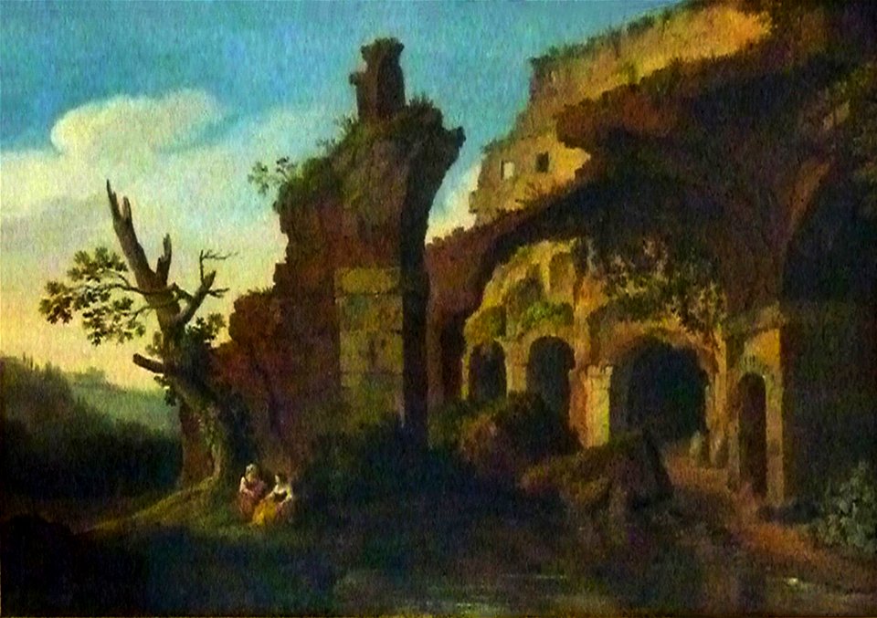 Hackert, Ruinen bei Rom, 1793