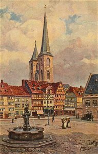 Halberstadt, Sachsen-Anhalt - Holzmarkt (Zeno Ansichtskarten)