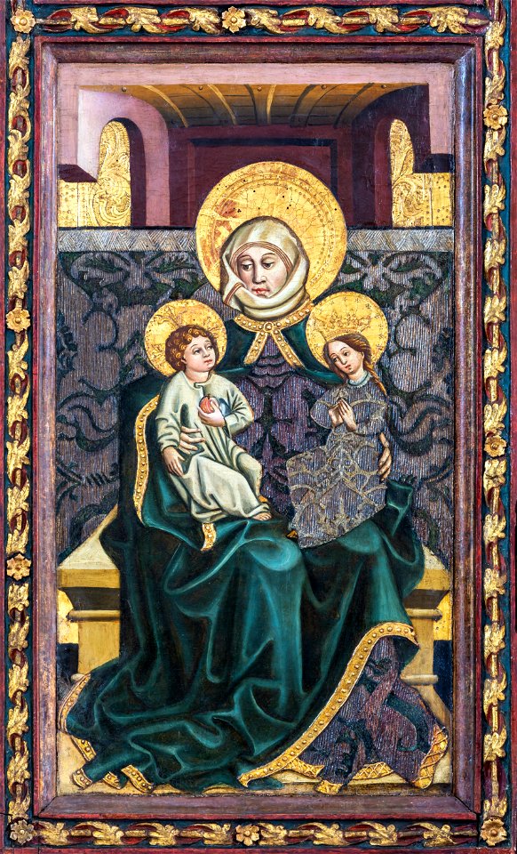 Hallstatt kath. Kirche Knappenaltar Anna selbdritt 01