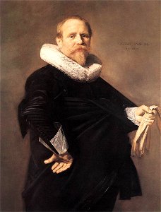 HALS, Frans - Portrait of a man, 1630. Free illustration for personal and commercial use.