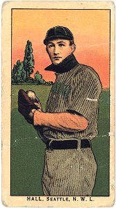 Hall, Seattle Team, baseball card portrait LCCN2008676953