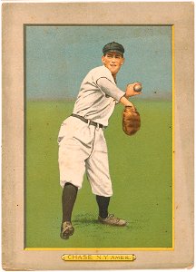 Hal Chase, New York Highlanders, baseball card portrait LCCN2007685683