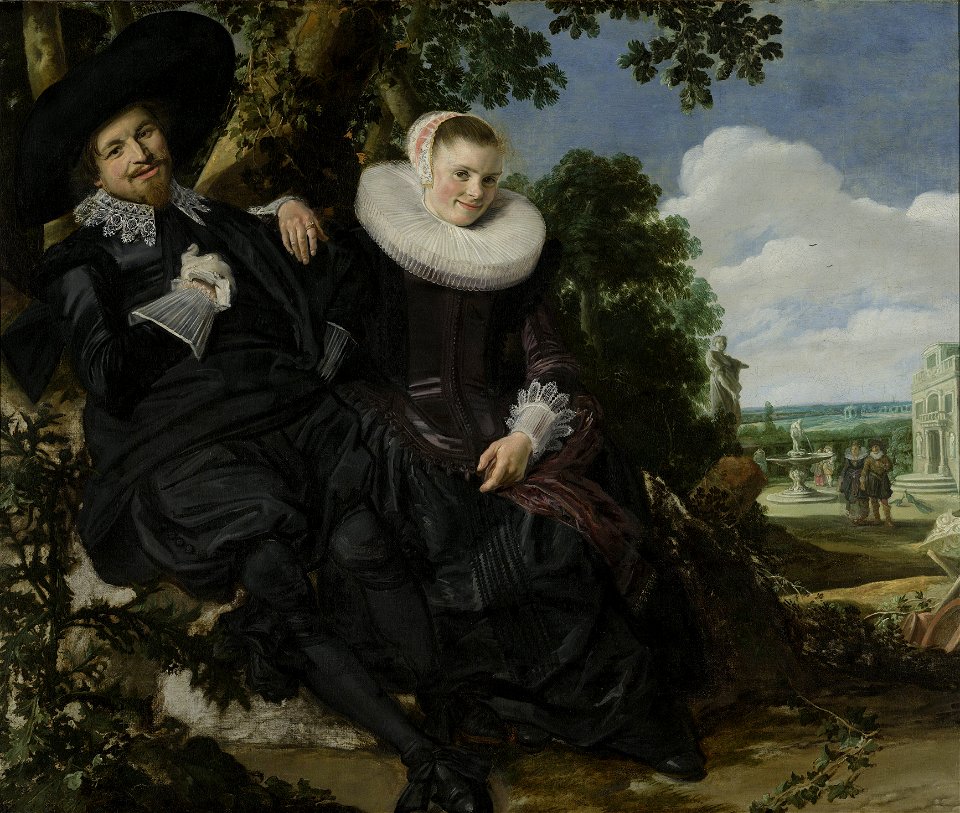 Frans Hals - Portret van een stel in een landschap - Google Art Project