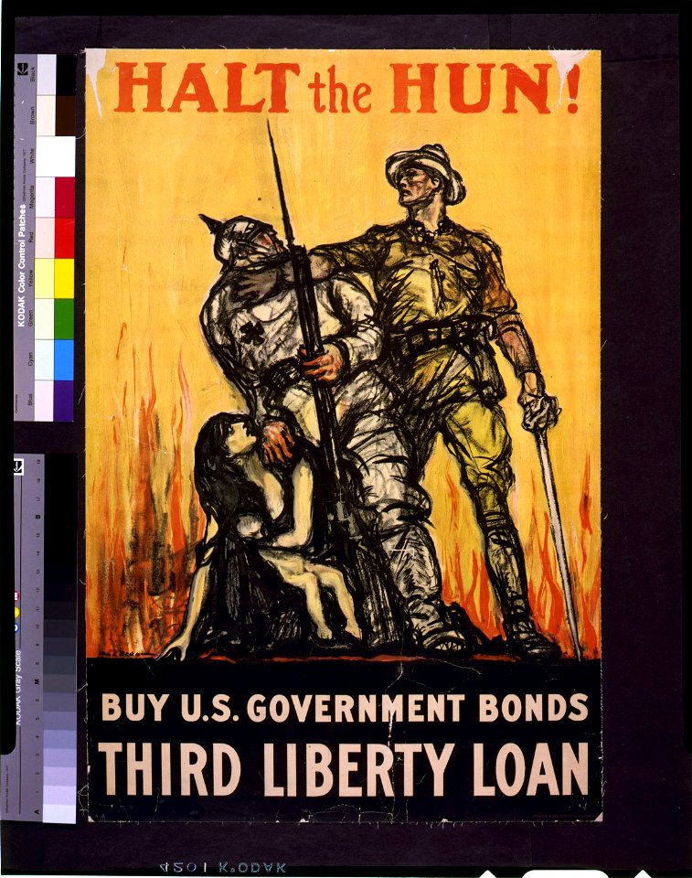 Halt the Hun! Buy U.S. Government bonds, third liberty loan - Raleigh. LCCN93515947