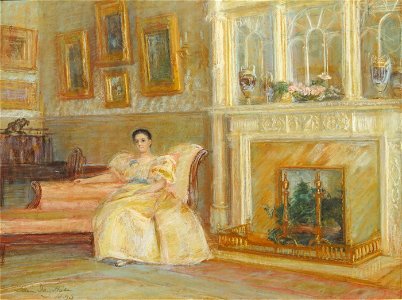 Portrait of Mrs. Davenport, New York by Ellen Day Hale, pastel