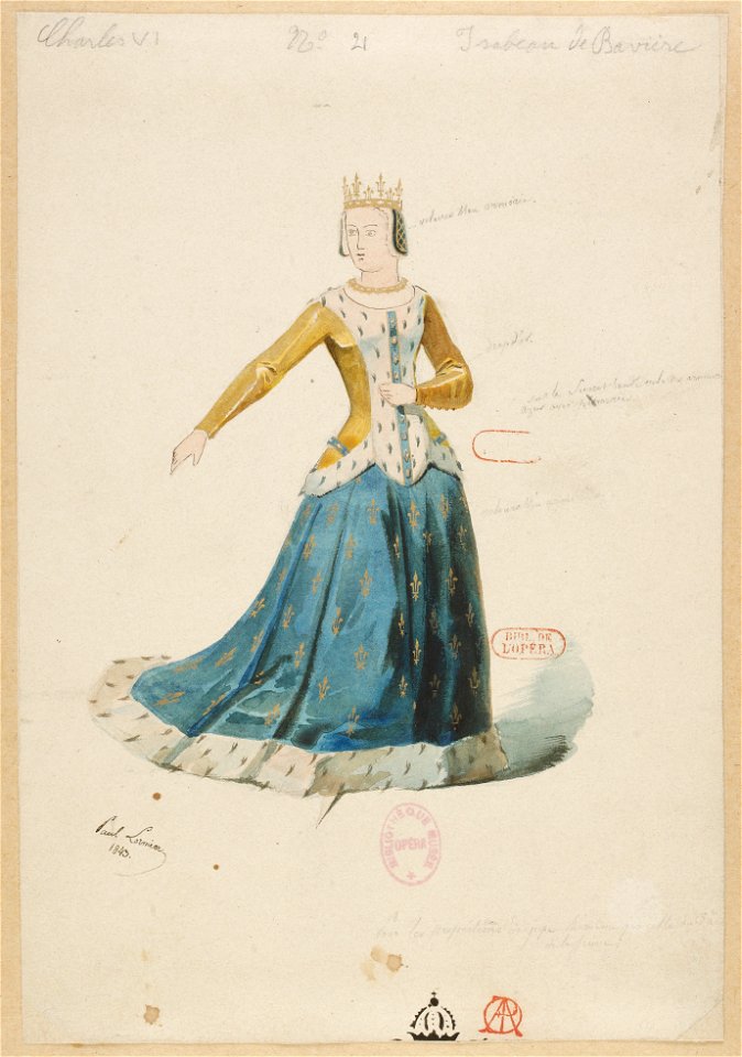 Halévy - Charles VI - Paul Lormier 1842-1843 - 21. Isabeau de Bavière