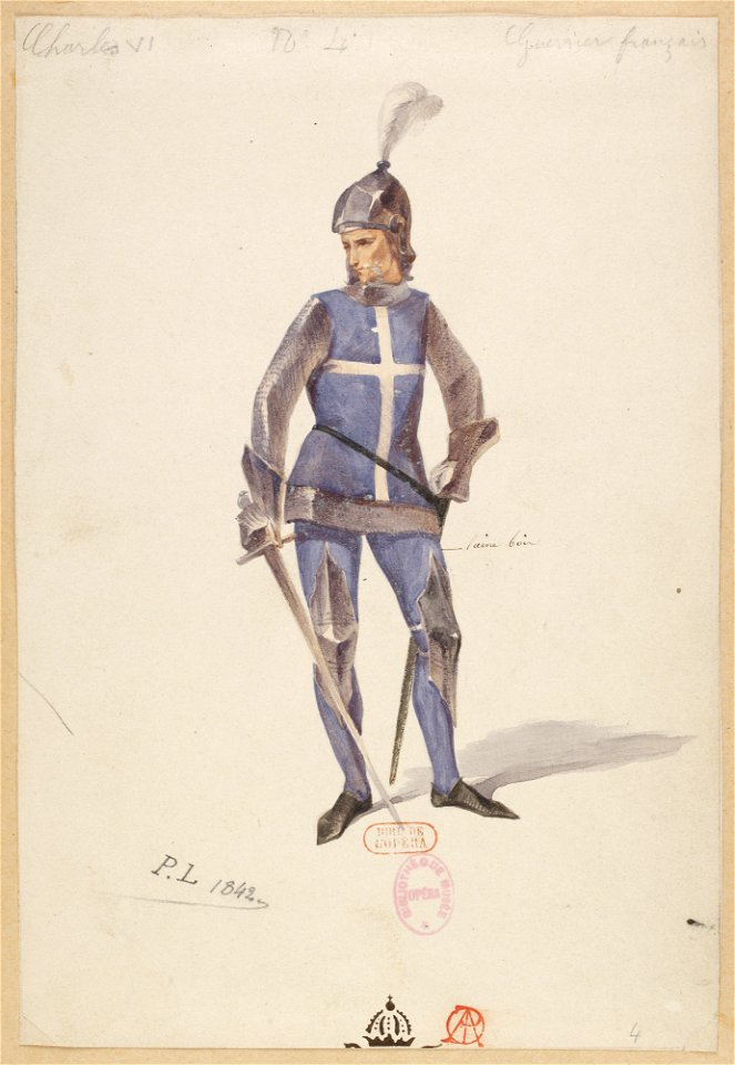 Halévy - Charles VI - Paul Lormier 1842-1843 - 04. Guerrier français