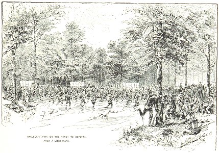 Halleck's army on the march