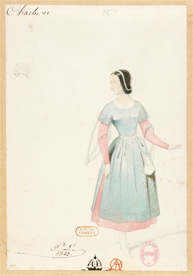 Halévy - Charles VI - Paul Lormier 1842-1843 - 25. (Costume)