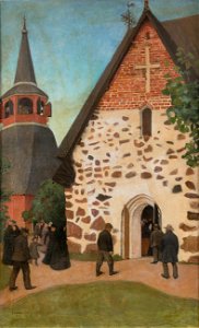 Halonen Going to church