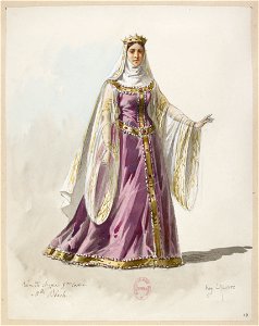 Halévy - La reine de Chypre - Eugène Lacoste, 1876-1877 - 10. 5ème costume. Mlle Bloch
