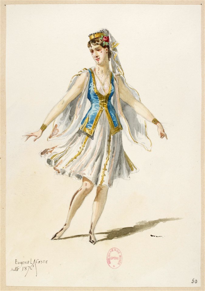 Halévy - La reine de Chypre - Eugène Lacoste, 1876-1877 - 50. (Costume)