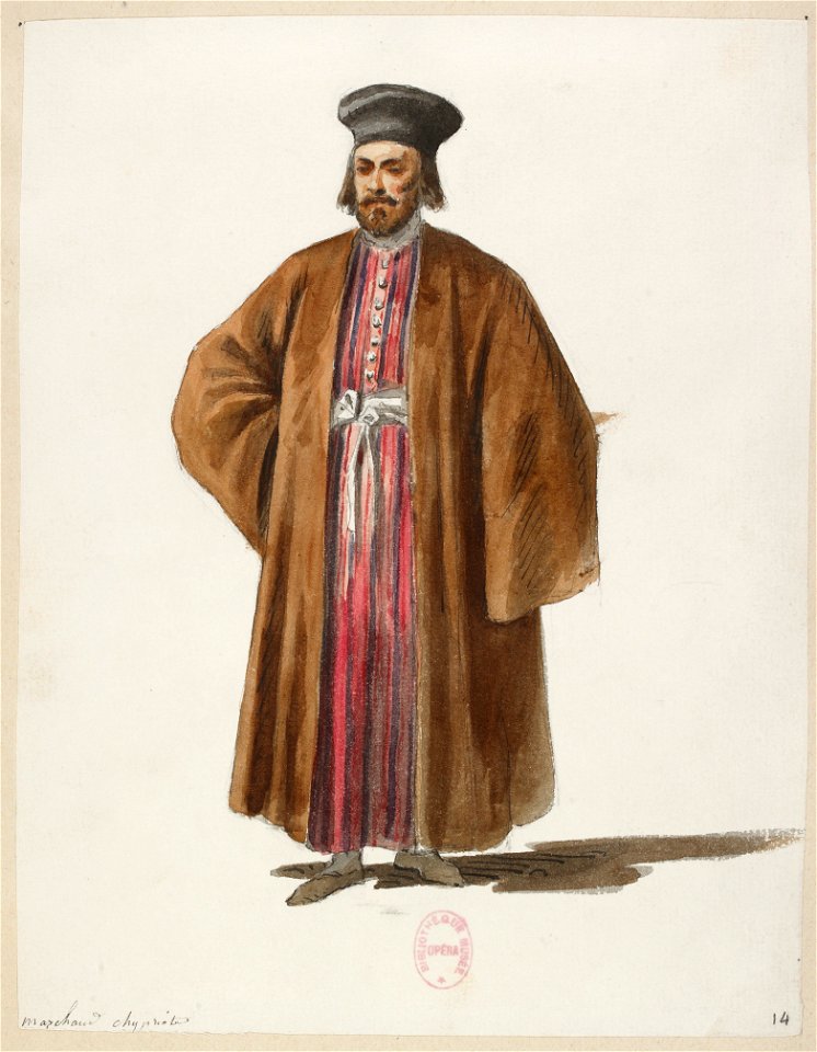 Halévy - La reine de Chypre - Eugène Lacoste, 1876-1877 - 14. Marchand chypriote
