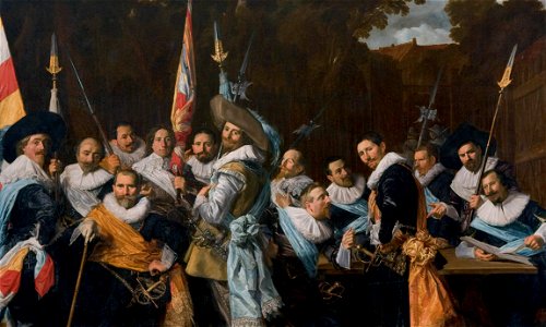Frans Hals - De officieren van de Sint-Adriaansdoelen. Free illustration for personal and commercial use.