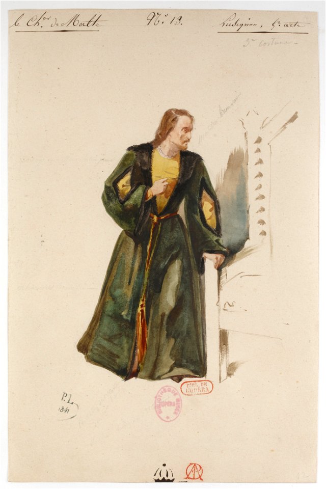 Halévy - La reine de Chypre - Paul Lormier, 1837-1841 - 13. Lusignan, 5ème acte, 3ème costume