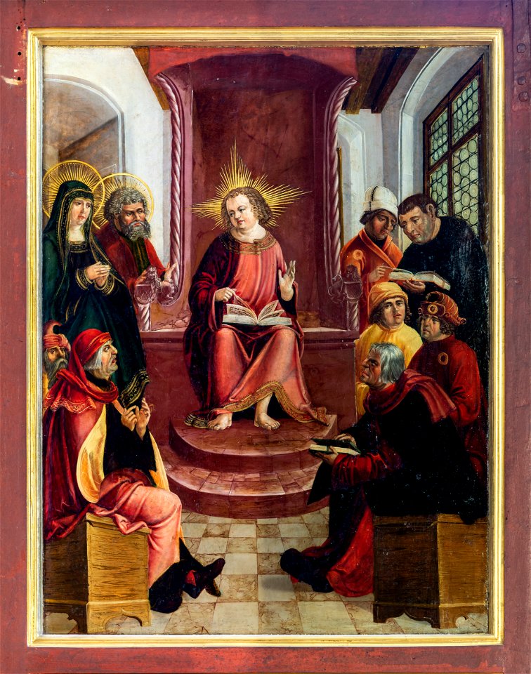 Hallstatt kath. Kirche Marienaltar 12jähriger Jesus 01