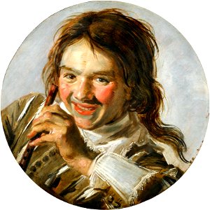 Frans Hals - Brustbild eines lachenden Knaben mit Flöte