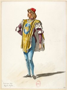 Halévy - La reine de Chypre - Eugène Lacoste, 1876-1877 - 20. (Costume)