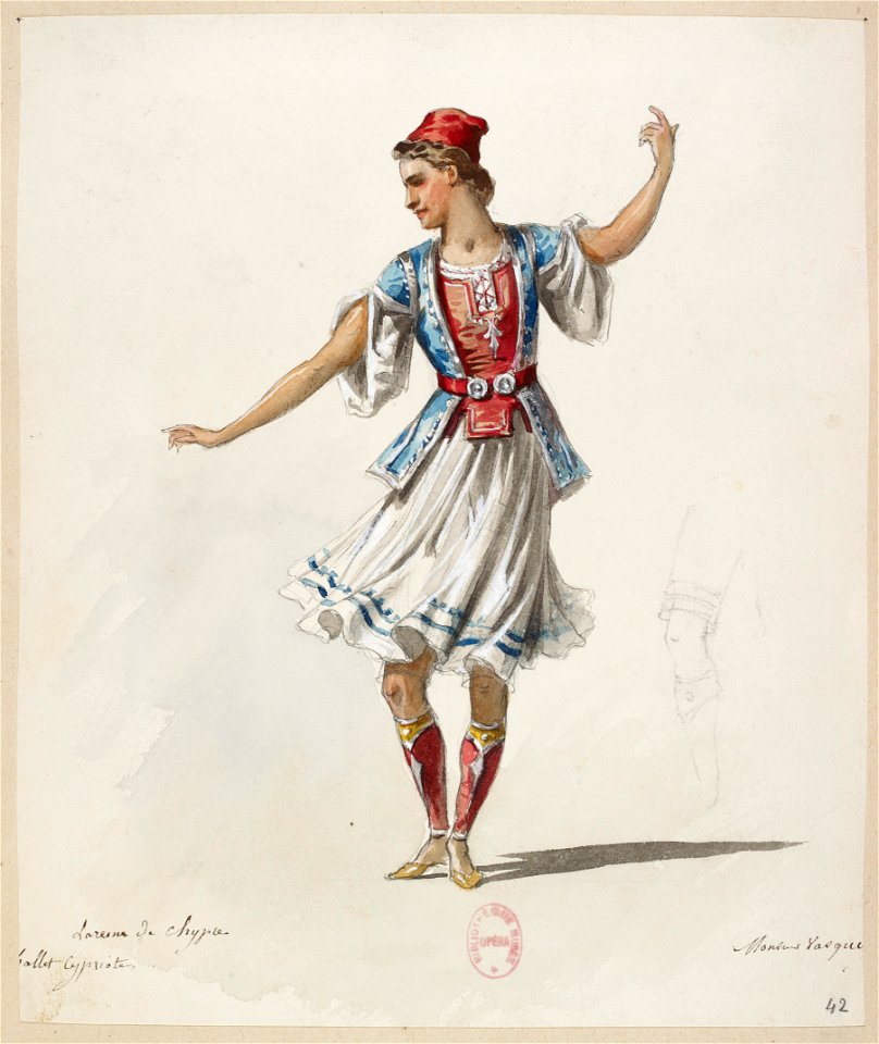 Halévy - La reine de Chypre - Eugène Lacoste, 1876-1877 - 42. Ballet chypriote. Monsieur Vasquez