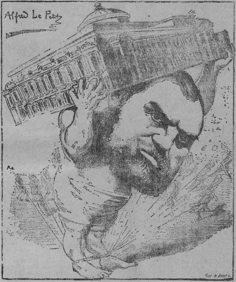 Halanzier, Caricature d'Alfred Le Petit
