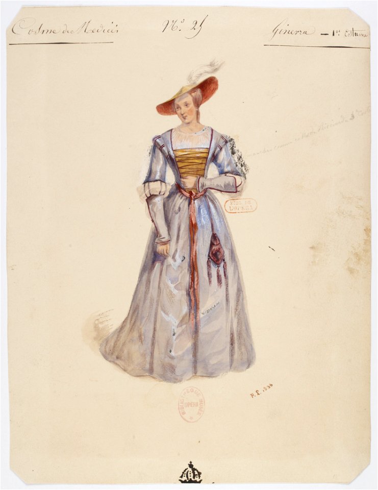 Halévy - Guido et Ginevra - Paul Lormier, 1837-1838 - 25. Ginevra, 1er costume