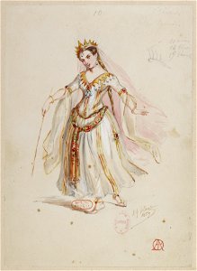 Halévy - La magicienne - maquettes de costumes par Alfred Albert - 10. Fées, choeurs dames
