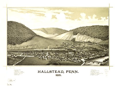 Hallstead, Penn. 1887. LOC 75694984