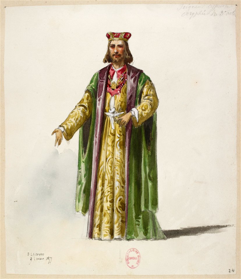 Halévy - La reine de Chypre - Eugène Lacoste, 1876-1877 - 24. Seigneur chypriote. Coryphée du 3ème acte