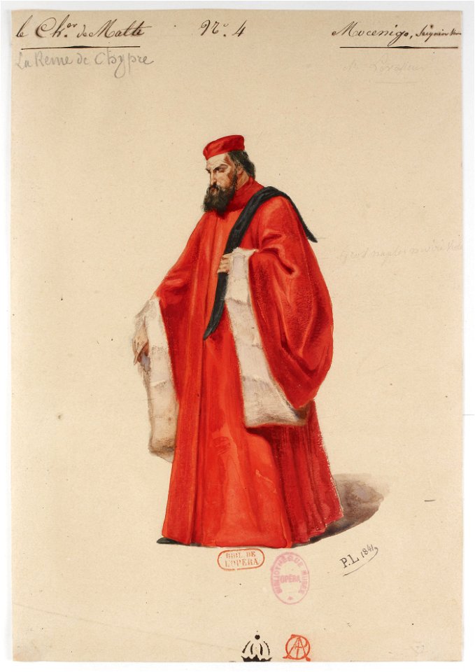 Halévy - La reine de Chypre - Paul Lormier, 1837-1841 - 04. Mocenigo, seigneur vénitien. M. Levasseur