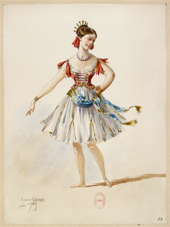 Halévy - La reine de Chypre - Eugène Lacoste, 1876-1877 - 52. (Costume)