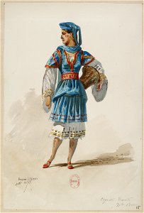 Halévy - La reine de Chypre - Eugène Lacoste, 1876-1877 - 15. Chypriote travesti. Mme Baron