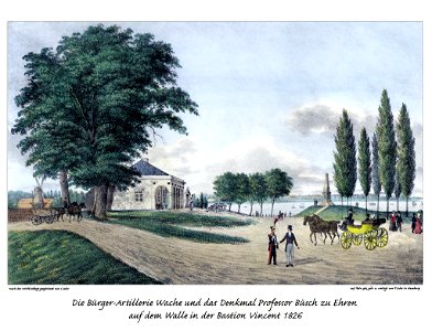 Hamburg Bastion Vincent 1826 by Suhr