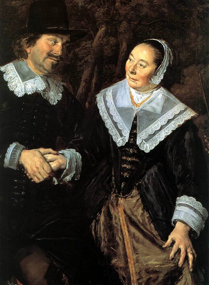 Frans Hals - Family Group in a Landscape (detail) - WGA11155