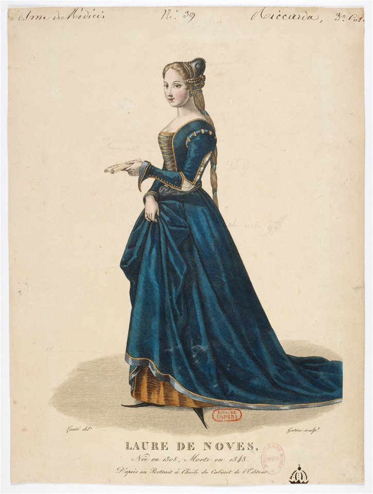 Halévy - Guido et Ginevra - Paul Lormier, 1837-1838 - 39. Riccarda, 3ème costume