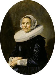 Frans Hals - Portret van een onbekende vrouw (1638). Free illustration for personal and commercial use.
