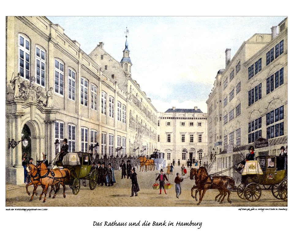 Hamburg Rathaus by Suhr