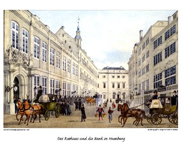 Hamburg Rathaus by Suhr