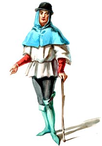 Halévy - La magicienne - maquettes de costumes par Alfred Albert - 15. Paysan (retouched)