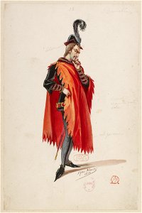 Halévy - La magicienne - maquettes de costumes par Alfred Albert - 18. (Stello de Nici), M. Bonnehée