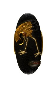 Hamano Shôzui - Kashira with Crane - Walters 51959