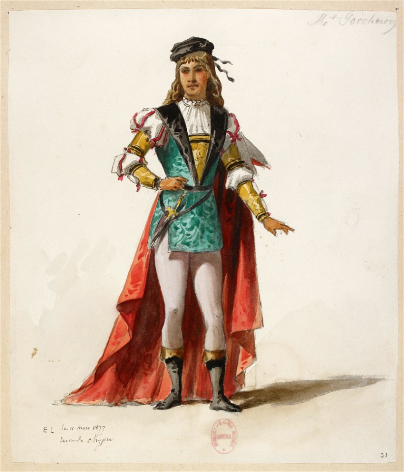 Halévy - La reine de Chypre - Eugène Lacoste, 1876-1877 - 31. M. Porcheron