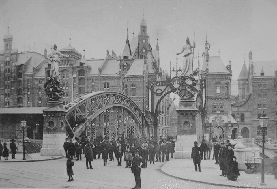 Hamburg Einweihung der Brooksbrücke 1888 01