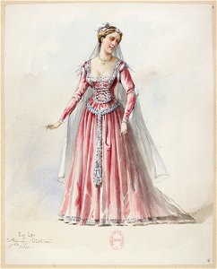 Halévy - La reine de Chypre - Eugène Lacoste, 1876-1877 - 06. Catharina 1er costume. Mlle Bloc