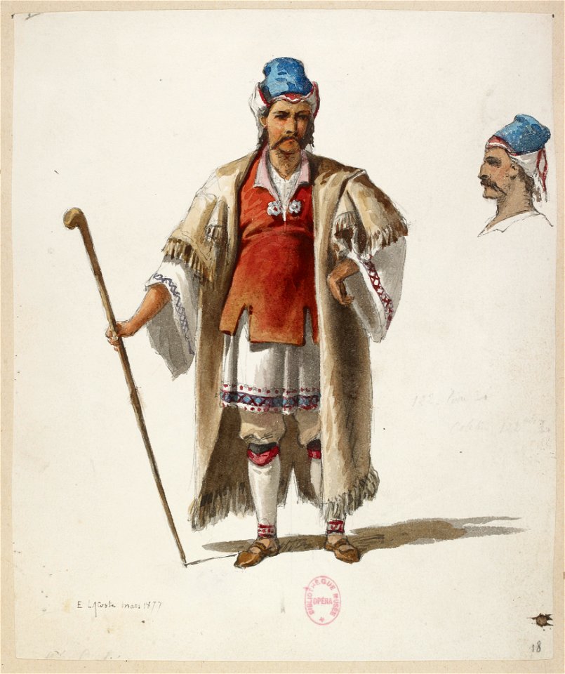 Halévy - La reine de Chypre - Eugène Lacoste, 1876-1877 - 18. (Costume)