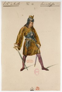 Halévy - La reine de Chypre - Paul Lormier, 1837-1841 - 14. Roi de Chypre, 4ème costume